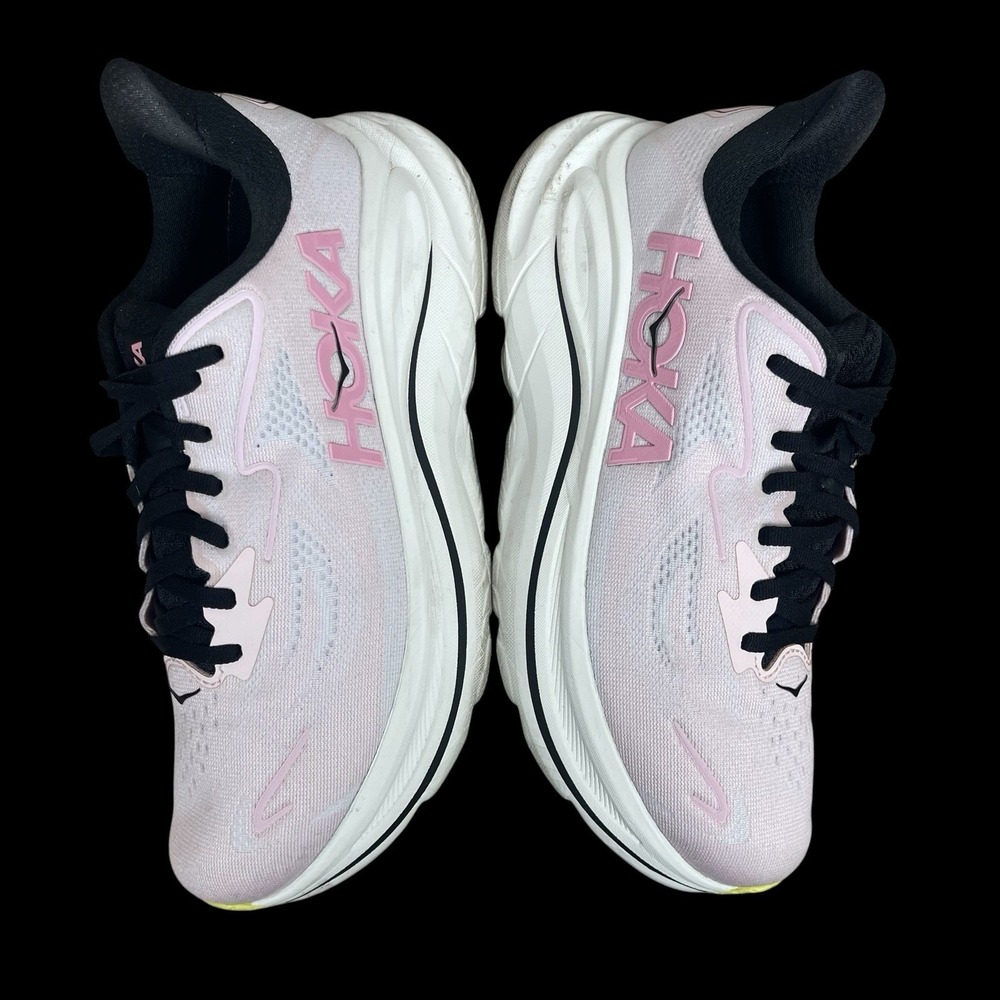 HOKA Clifton 10 Running Shoes Carnation Pink Cushioned Athleisure Trainer Women - Picture 6 of 10